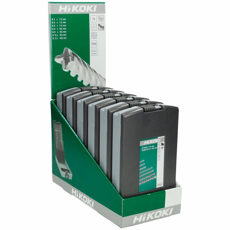 Produktbild VHM Hammerbohrer Set SDS Plus 5 6 8 x 115 mm 6 8 10 12 x 165 mm bild 2