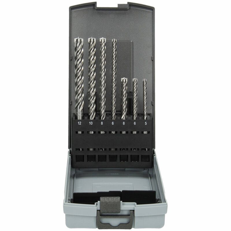 Produktbild Hikoki VHM Hammerbohrer Set SDS Plus 5 6 8 x 115 mm 6 8 10 12 x 165 mm