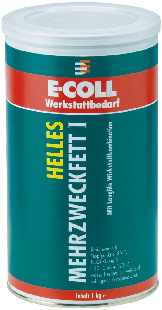 E-COLL Mehrzweckfett I hell 1kg Dose E-COLL Mehrzweckfett I hell 1kg Dose