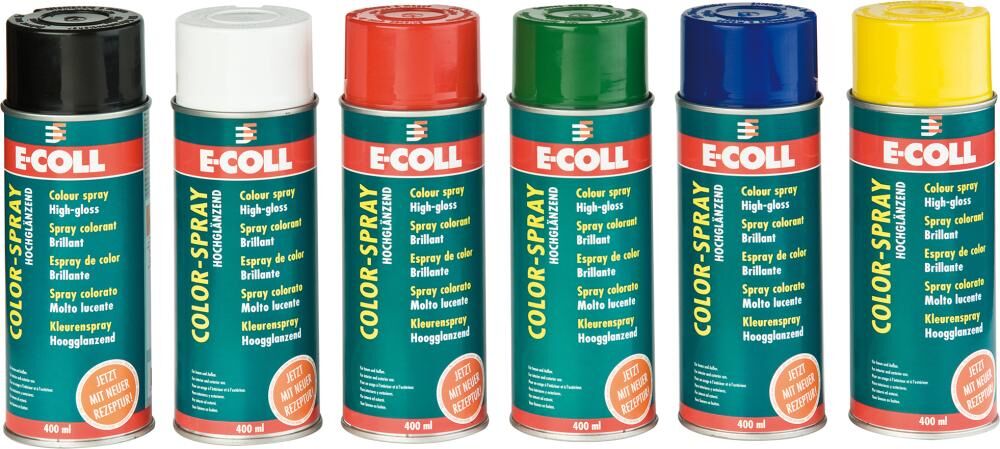 E-COLL Color-Spray glänzend 400ml feuerrot Produktbild E-COLL Color-Spray glänzend 400ml feuerrot