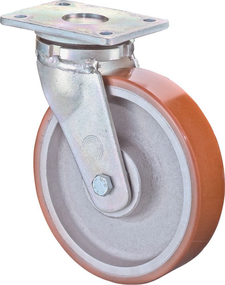 BS Rollen Schwerl Lenkr Poly Gussf. 200 mm Produktbild BS Rollen Schwerl Lenkr Poly Gussf. 200 mm