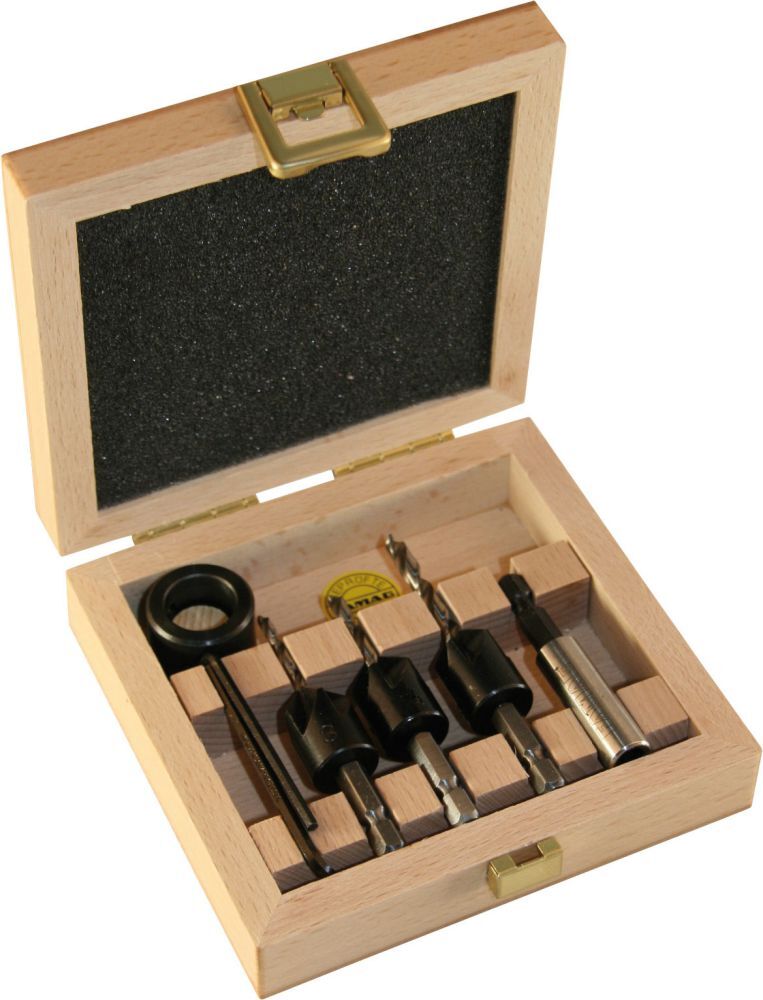 Famag Bohrer-Bit-Senker-Satz HSS 3tlg. Produktbild Famag Bohrer-Bit-Senker-Satz HSS 3tlg.