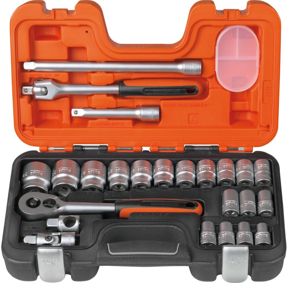 Bahco Steckschlüssel Garnitur 1/2" 24tlg. S240 Produktbild Bahco Steckschlüssel Garnitur 1/2" 24tlg. S240