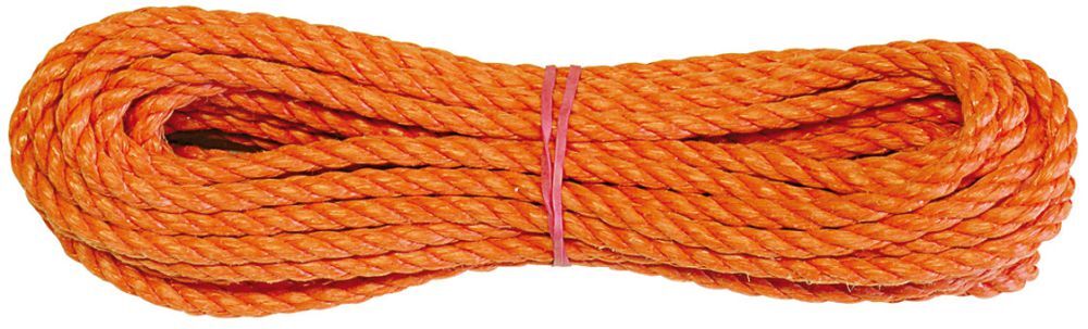 Vormann Polypropylen Seil gedreht, orange 8 mm x 20 m Produktbild Vormann Polypropylen Seil gedreht, orange 8 mm x 20 m