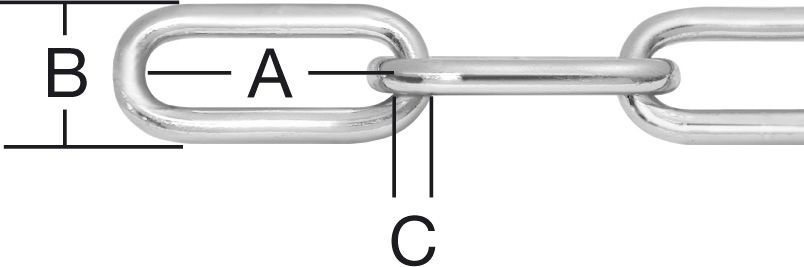 Vormann Rundstahlkette Form C 5mm verz. 30m Produktbild Vormann Rundstahlkette Form C 5mm verz. 30m