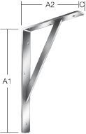 Vormann Stegkonsole verzinkt 500 x 330 mm Nr. 159500Z Produktbild Vormann Stegkonsole verzinkt 500 x 330 mm Nr. 159500Z