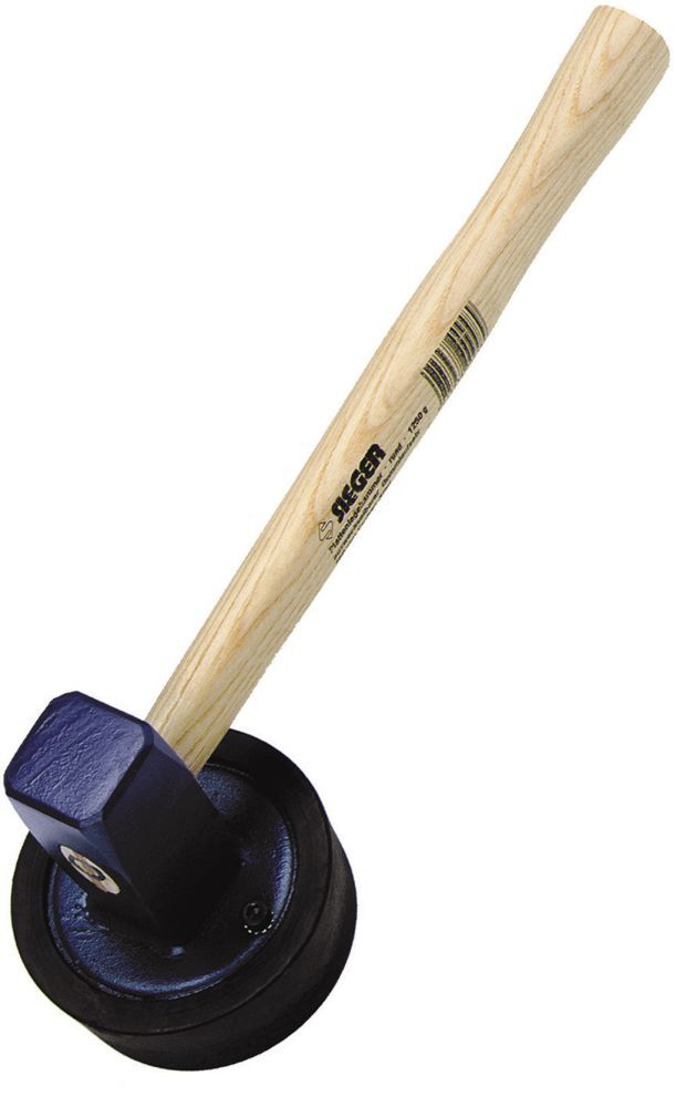 Ideal Plattenlegerhammer 1500g rund geschraubt Produktbild Ideal Plattenlegerhammer 1500g rund geschraubt