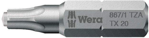 Wera Bit 1/4" DIN3126 C6,3 T25x25mm m.Zapfen Produktbild Wera Bit 1/4" DIN3126 C6,3 T25x25mm m.Zapfen
