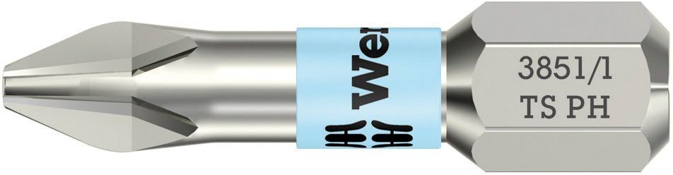 Wera Bit 1/4" DIN3126 C6,3 PH2x25mm rostf. Produktbild Wera Bit 1/4" DIN3126 C6,3 PH2x25mm rostf.