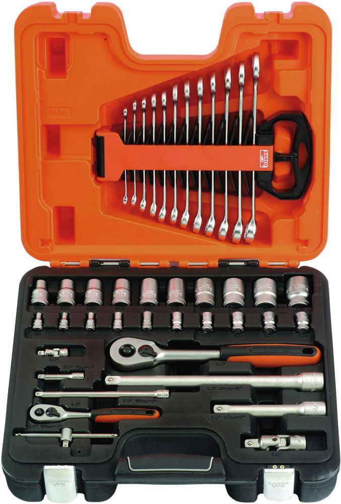 Bahco Steckschlüssel Garnitur 1/4"+1/2"41tlg. S410 Produktbild Bahco Steckschlüssel Garnitur 1/4"+1/2"41tlg. S410