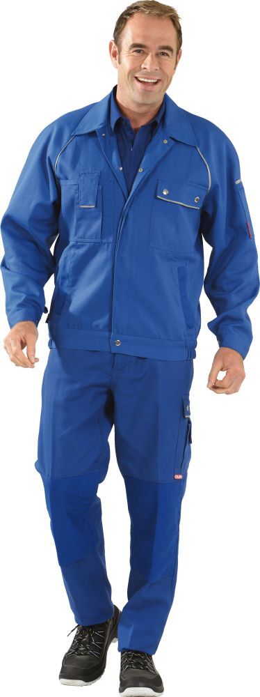 Planam Bundjacke, Canvas, 320g/qm, Gr.60, kornblau Produktbild Planam Bundjacke, Canvas, 320g/qm, Gr.60, kornblau bild 2