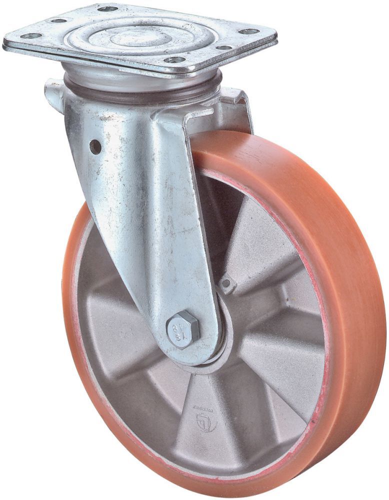 BS Rollen Lenkrolle 100mm LG.K schwer verz Alu-Felge Produktbild BS Rollen Lenkrolle 100mm LG.K schwer verz Alu-Felge