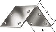Vormann Breitwinkel 40 x 40 mm Edelstahl Produktbild Vormann Breitwinkel 40 x 40 mm Edelstahl