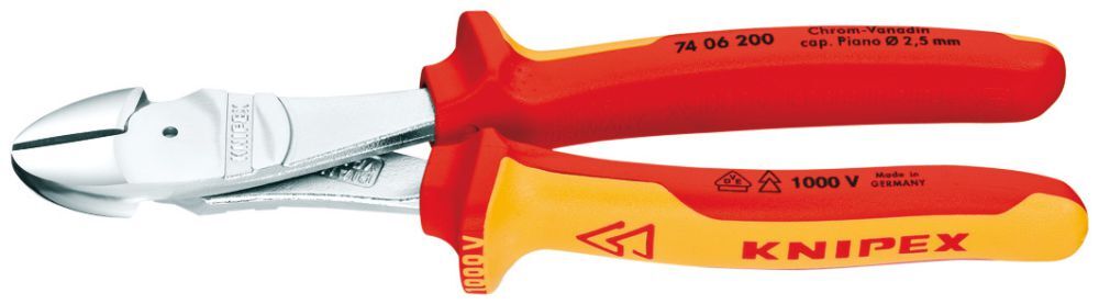 Knipex Kraft-Seitenschneider VDE250mm m.M.K.Griff Produktbild Knipex Kraft-Seitenschneider VDE250mm m.M.K.Griff