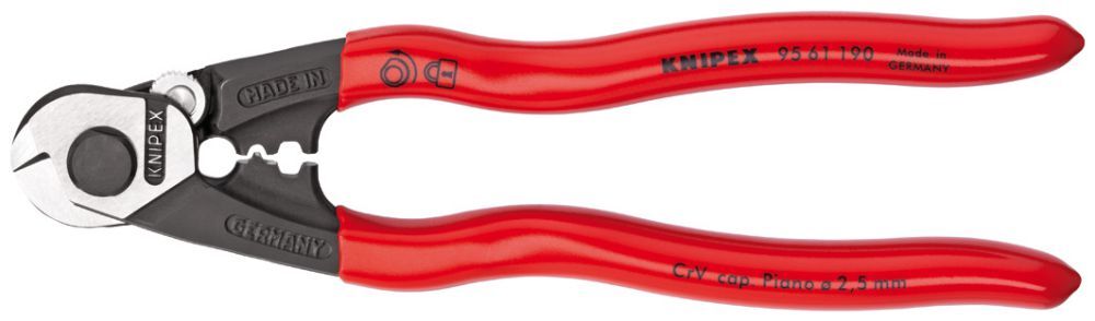Knipex Drahtseilschere 190mm m.Kst.Griff Produktbild Knipex Drahtseilschere 190mm m.Kst.Griff