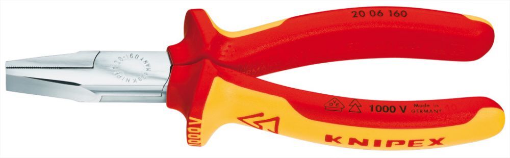 Knipex Flachzange VDE 160mm m.M.K.Griff Produktbild Knipex Flachzange VDE 160mm m.M.K.Griff