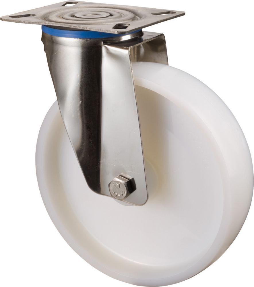 BS Rollen Lenkrolle EdelStahl Rad-d 80mm 100KG Tragf. Produktbild BS Rollen Lenkrolle EdelStahl Rad-d 80mm 100KG Tragf.