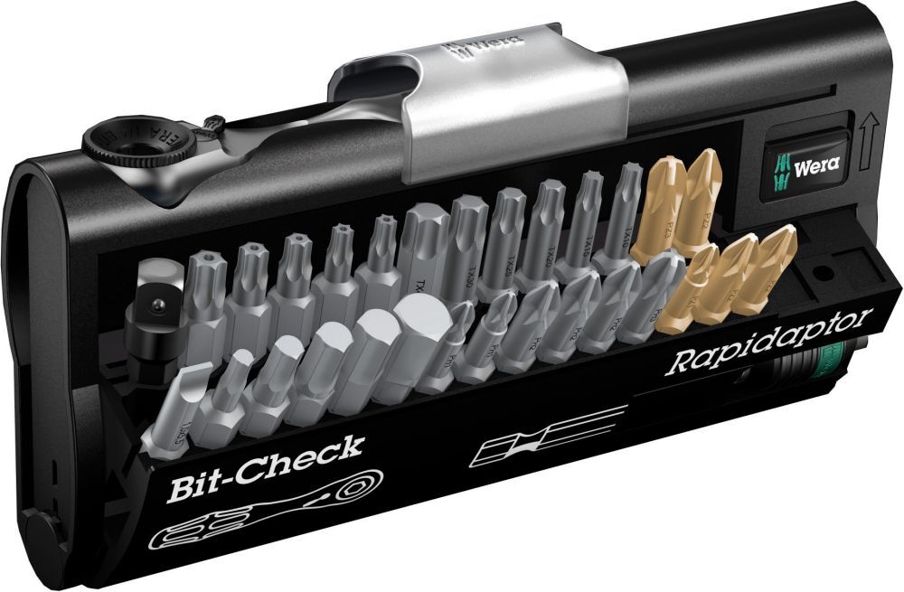 Wera Bit-Sortiment 1/4" 31tlg. m.Bitratsche Produktbild Wera Bit-Sortiment 1/4" 31tlg. m.Bitratsche