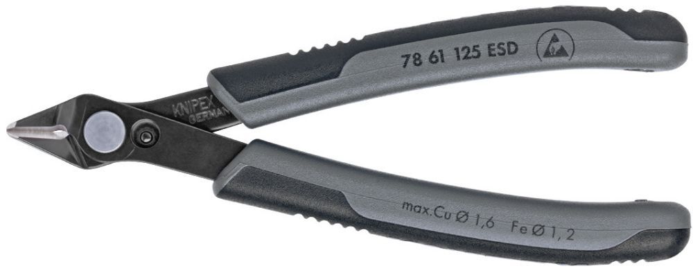 Knipex Elektronik Seitenschneider ESD 125mm brü.o.Drahtk.Knipex Produktbild Knipex Elektronik Seitenschneider ESD 125mm brü.o.Drahtk.Knipex