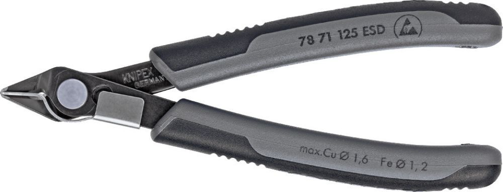 Knipex Elektronik Seitenschneider ESD 125mm brü.m.Drahtk.Knipex Produktbild Knipex Elektronik Seitenschneider ESD 125mm brü.m.Drahtk.Knipex