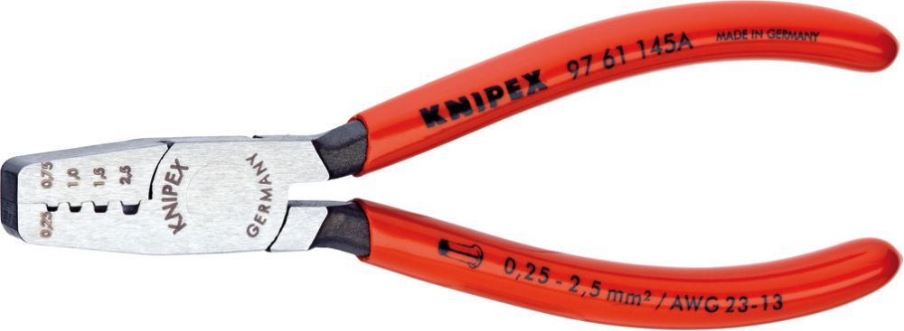 Knipex Aderendhülsenzange 0,25- 2,5qmmKst.Gr.Knipex Produktbild Knipex Aderendhülsenzange 0,25- 2,5qmmKst.Gr.Knipex