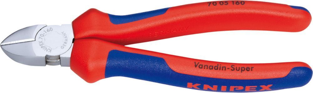 Knipex Seitenschneider verchromt160mm m.M.K.Griff Produktbild Knipex Seitenschneider verchromt160mm m.M.K.Griff