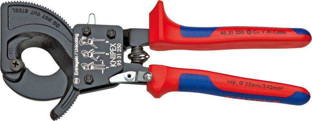 Knipex Kabelschneider 250mm m.M.K.Griff Produktbild Knipex Kabelschneider 250mm m.M.K.Griff
