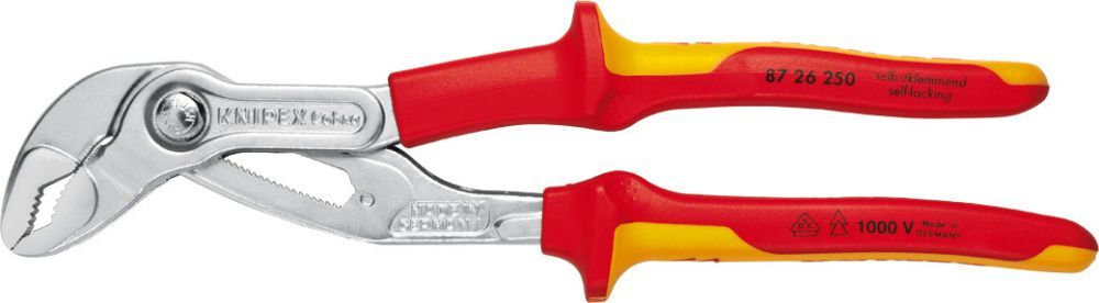 Knipex Wasserpumpenzange Cobra VDE 250mm m.M.K.Griff Produktbild Knipex Wasserpumpenzange Cobra VDE 250mm m.M.K.Griff
