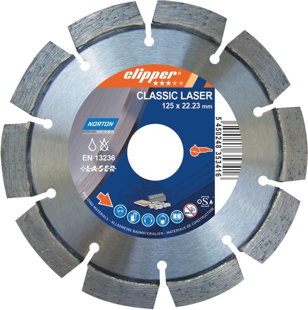 Norton Clipper Diamant Trennscheibe CLALaser 25100 230x22,23 mm Produktbild Norton Clipper Diamant Trennscheibe CLALaser 25100 230x22,23 mm