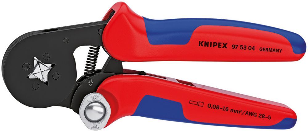 Knipex Aderendhülsenzange 0,08-16 qmm 4kt. Produktbild Knipex Aderendhülsenzange 0,08-16 qmm 4kt.
