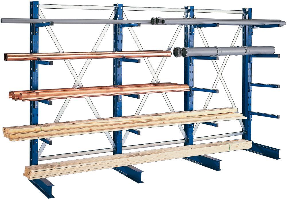Meta Kragarmregal AF eins. 2500x1030x600 mm MULTI.L Produktbild Meta Kragarmregal AF eins. 2500x1030x600 mm MULTI.L