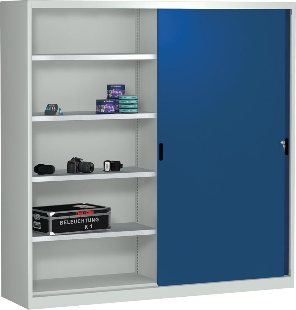 KLW Schiebetürenschrank 2000 x 1200 x 525 mm Produktbild KLW Schiebetürenschrank 2000 x 1200 x 525 mm bild 2