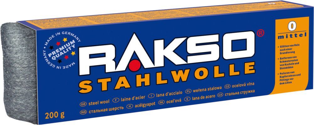 Rakso Stahlwolle Gr. 3 grob, EK 200 g Rakso Stahlwolle Gr. 3 grob, EK 200 g