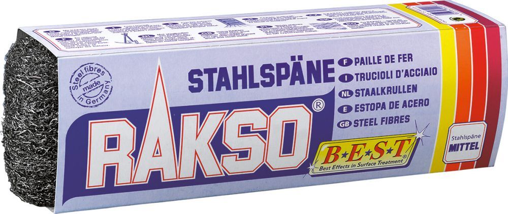 Rakso Stahlspäne mittel a 150 g Produktbild Rakso Stahlspäne mittel a 150 g