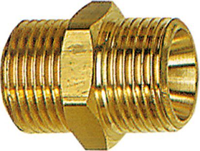 Riegler Doppelnippel G3/8 / G3/4 AG/ MS / SW 32 Riegler Doppelnippel G3/8 / G3/4 AG/ MS / SW 32