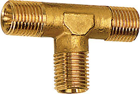 Riegler T-Stück / MS R 3/8 a./a./a. Produktbild Riegler T-Stück / MS R 3/8 a./a./a.