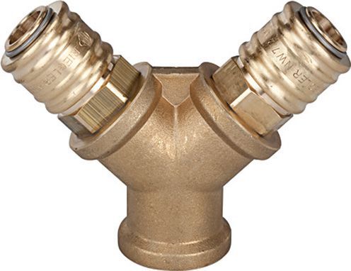 Riegler Verteiler m. 2 Kupplung MS IG G1 Riegler Verteiler m. 2 Kupplung MS IG G1/4