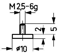 Käfer Messeinsatz Stahl Abb.11/10,0mm Produktbild Käfer Messeinsatz Stahl Abb.11/10,0mm