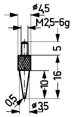 Käfer Messeinsatz Stahl Abb.15/ 0,5mm Produktbild Käfer Messeinsatz Stahl Abb.15/ 0,5mm