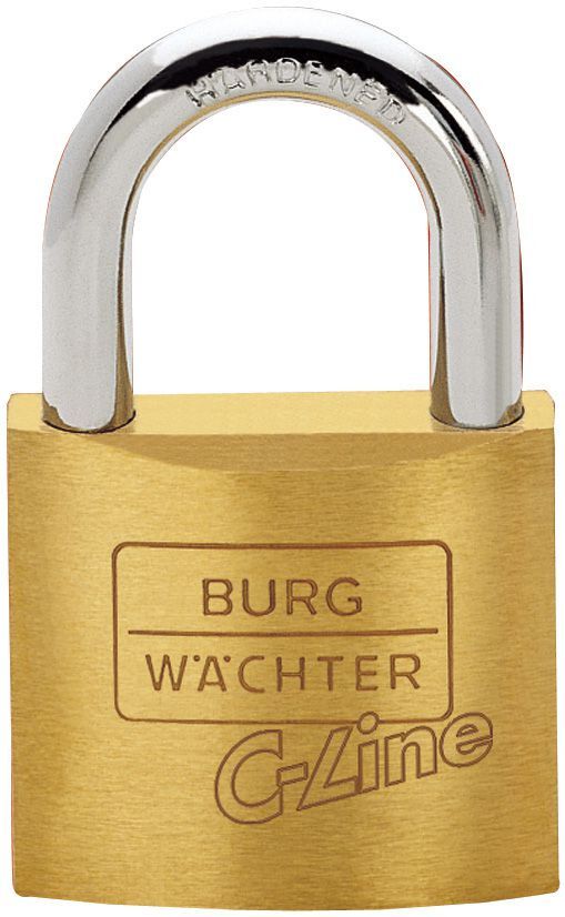 Burg Wächter Messing-Hangschloss 222 / 45 mm Produktbild Burg Wächter Messing-Hangschloss 222 / 45 mm