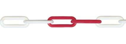 Pösamo Kunststoffkette aus Polyamid 8mm x 25m rot/weiß Produktbild Pösamo Kunststoffkette aus Polyamid 8mm x 25m rot/weiß