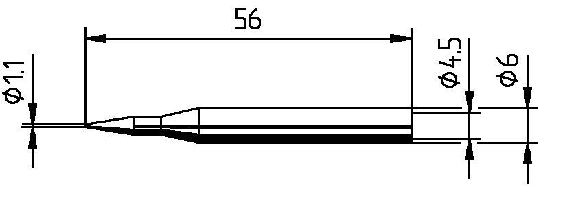 Ersa Lötspitze bleistiftspitz gerade Nr.0162BD Produktbild Ersa Lötspitze bleistiftspitz gerade Nr.0162BD