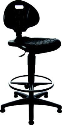 Topstar Arbeitsstuhl TEC 20 Counter PU schwarz Produktbild Topstar Arbeitsstuhl TEC 20 Counter PU schwarz