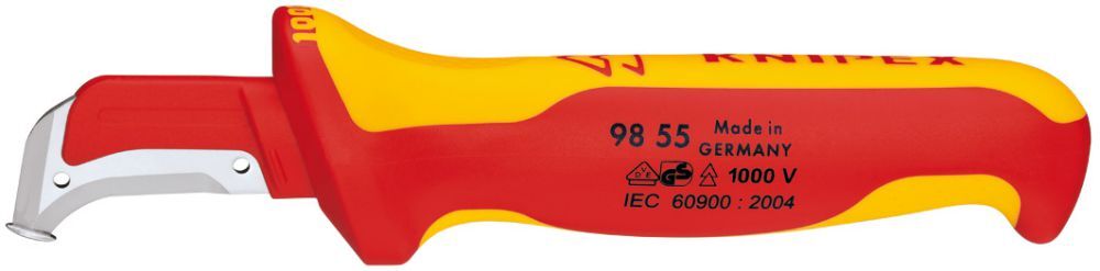 Knipex Kabelmantelmesser VDE 155mm Klinge 38mm Knipex Kabelmantelmesser VDE 155mm Klinge 38mm