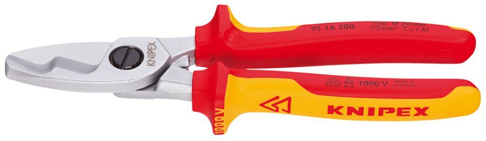 Knipex Kabelschere VDE 200mm m.M.K.Griff Produktbild Knipex Kabelschere VDE 200mm m.M.K.Griff
