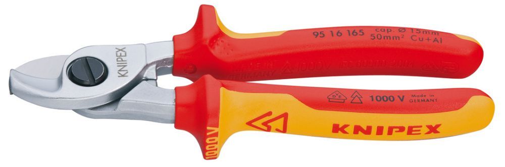 Knipex Kabelschere VDE 165mm m.M.K.Griff Produktbild Knipex Kabelschere VDE 165mm m.M.K.Griff