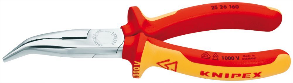 Knipex Radiozange VDE 160mm gew. Backen Produktbild Knipex Radiozange VDE 160mm gew. Backen