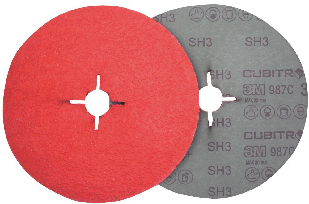 3M Fiberschleifscheibe Cubitron II 987C180mm P060+ 3M Fiberschleifscheibe Cubitron II 987C180mm P060+