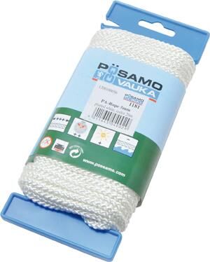 Pösamo Polyamid Seil 6mm gefl. weiss LG-HASPEL 20m Pösamo Polyamid Seil 6mm gefl. weiss LG-HASPEL 20m