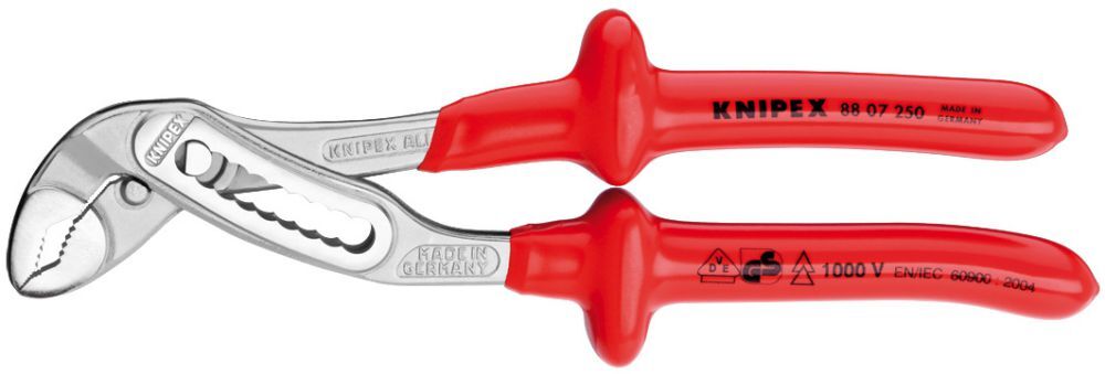 Knipex Wasserpumpenzange Alligator VDE 250mm tauchisoliertKnipex Produktbild Knipex Wasserpumpenzange Alligator VDE 250mm tauchisoliertKnipex